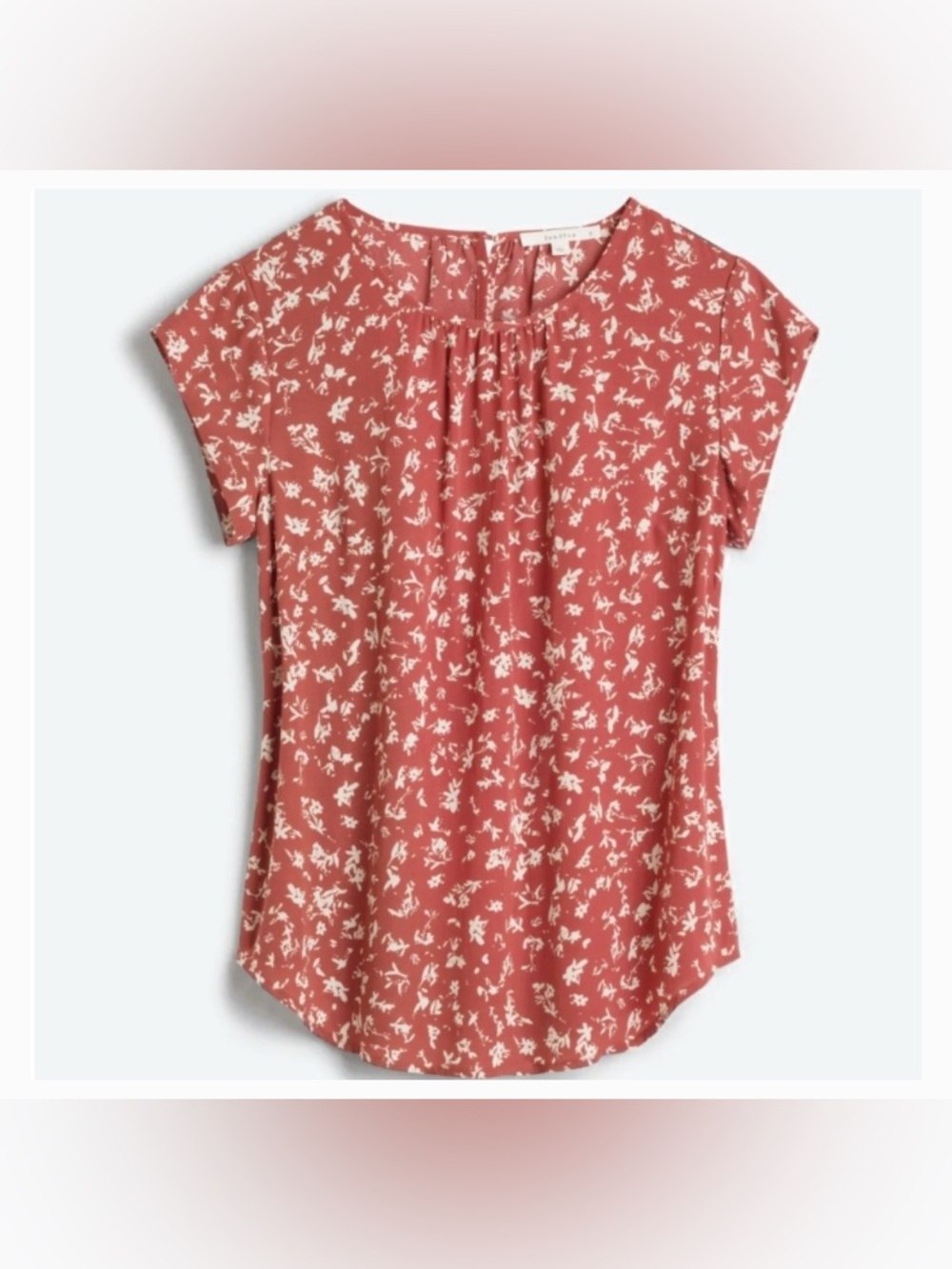 FUN2FUN - NEW - Kaden Pleated Blouse Burnt Orange
